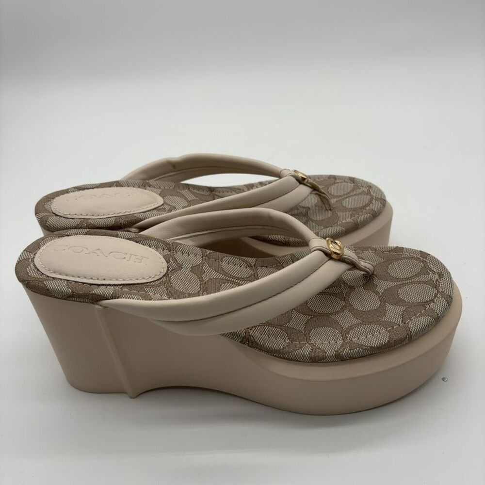 Coach Women's Platform Flip Flops - Picture 4 of 7